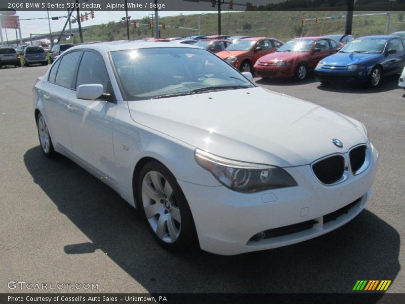 Alpine White / Beige 2006 BMW 5 Series 530i Sedan