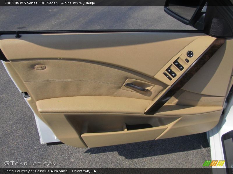Alpine White / Beige 2006 BMW 5 Series 530i Sedan