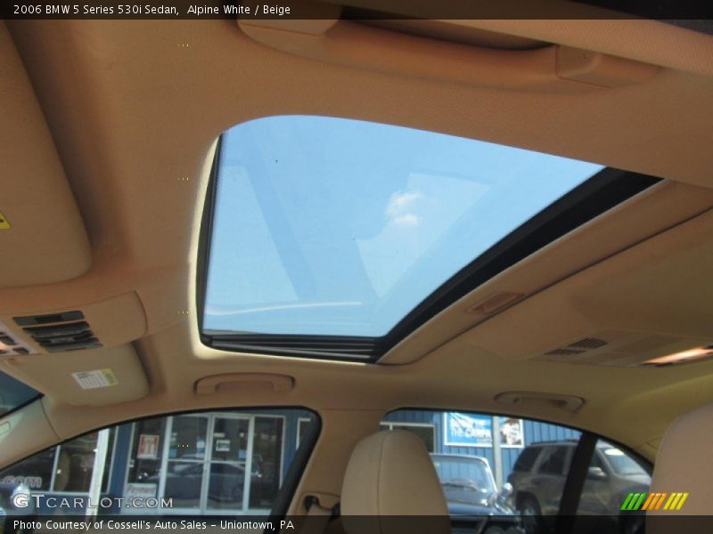 Alpine White / Beige 2006 BMW 5 Series 530i Sedan
