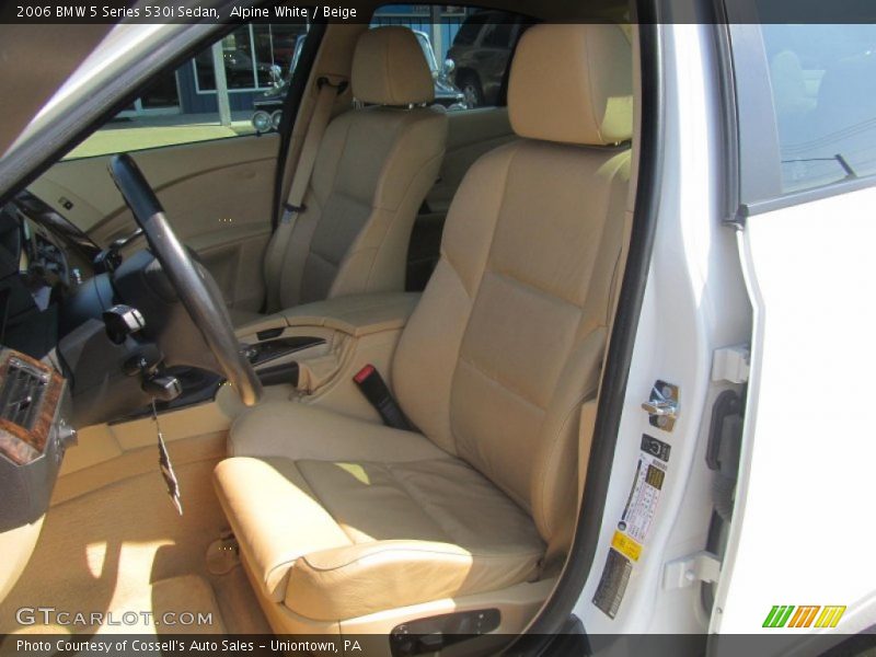 Alpine White / Beige 2006 BMW 5 Series 530i Sedan