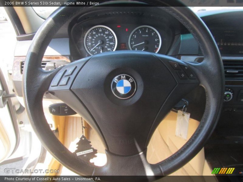 Alpine White / Beige 2006 BMW 5 Series 530i Sedan