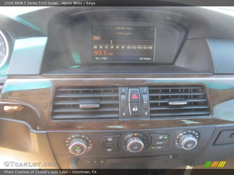 Alpine White / Beige 2006 BMW 5 Series 530i Sedan