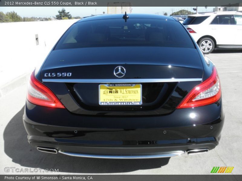 Black / Black 2012 Mercedes-Benz CLS 550 Coupe