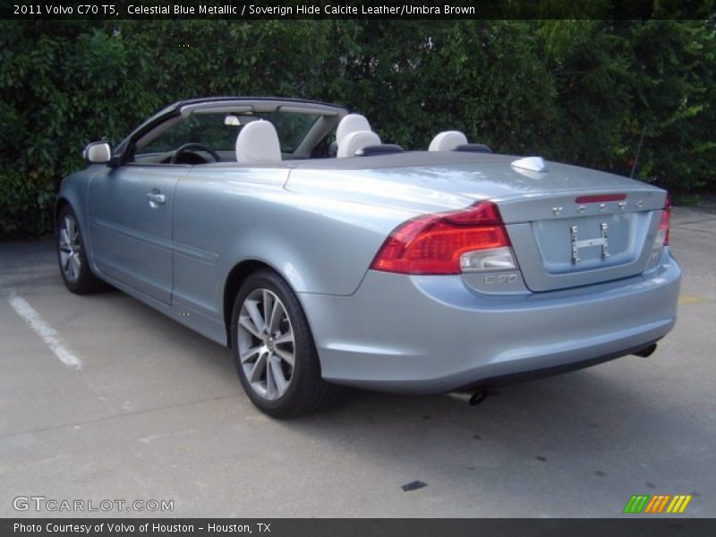 Celestial Blue Metallic / Soverign Hide Calcite Leather/Umbra Brown 2011 Volvo C70 T5