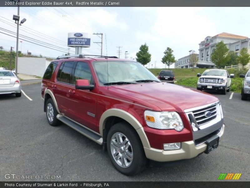 Redfire Metallic / Camel 2007 Ford Explorer Eddie Bauer 4x4