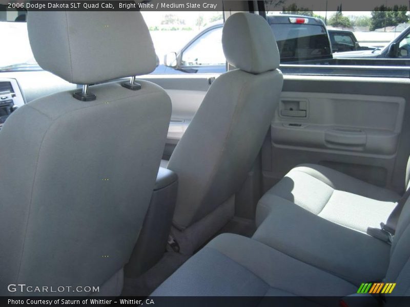 Bright White / Medium Slate Gray 2006 Dodge Dakota SLT Quad Cab
