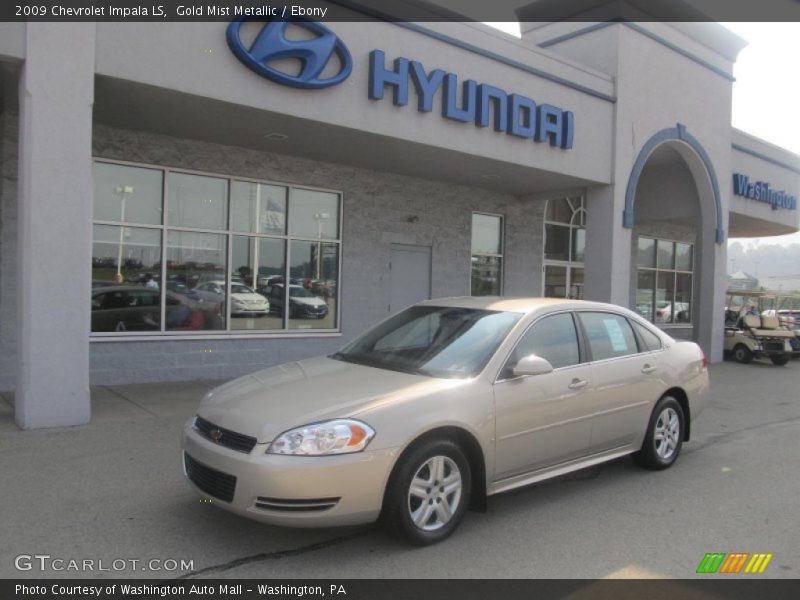 Gold Mist Metallic / Ebony 2009 Chevrolet Impala LS