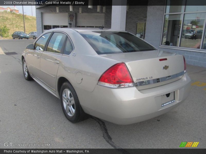Gold Mist Metallic / Ebony 2009 Chevrolet Impala LS