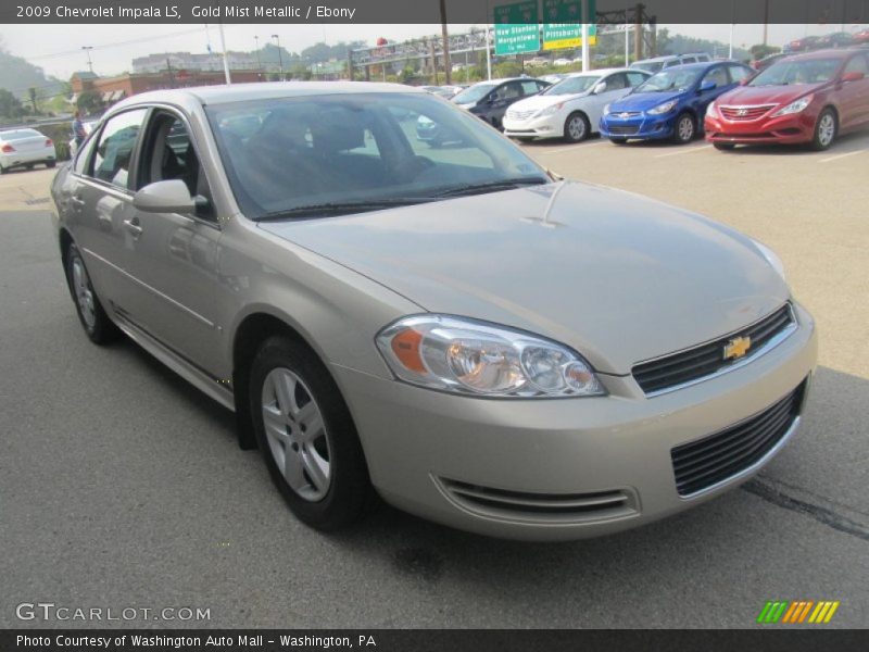 Gold Mist Metallic / Ebony 2009 Chevrolet Impala LS