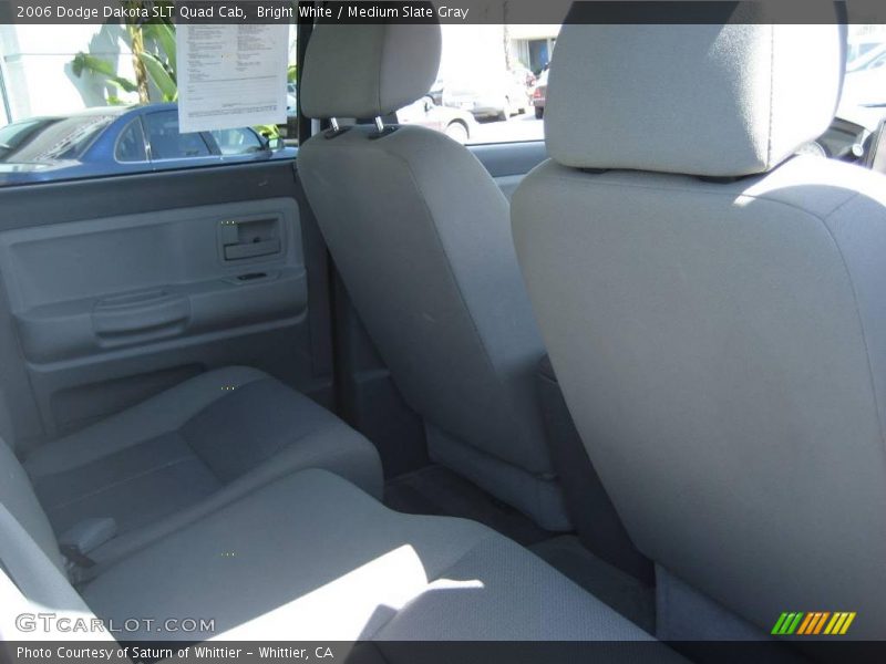 Bright White / Medium Slate Gray 2006 Dodge Dakota SLT Quad Cab
