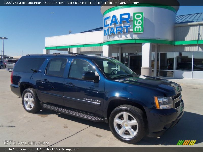 Dark Blue Metallic / Light Titanium/Dark Titanium 2007 Chevrolet Suburban 1500 LTZ 4x4