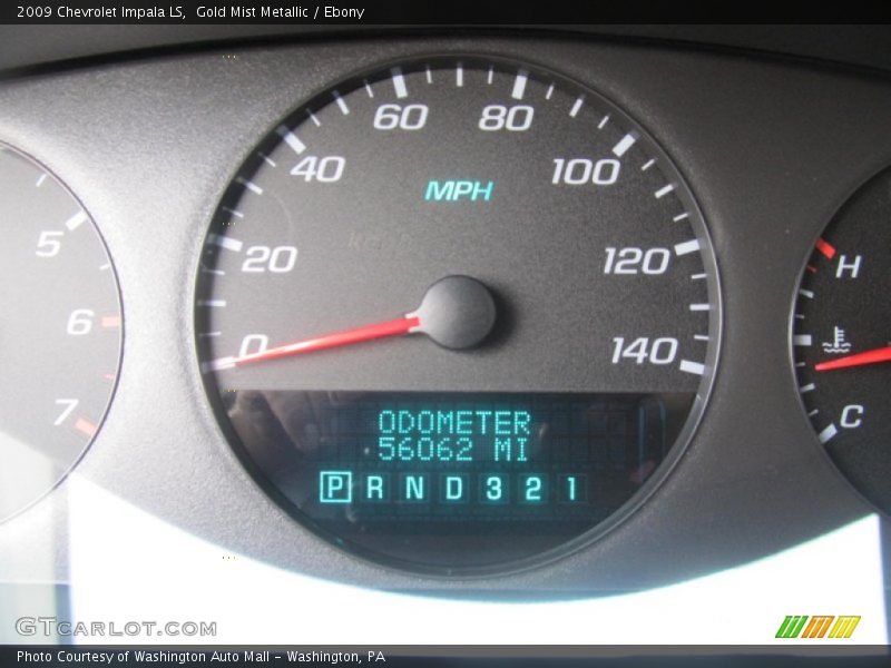 Gold Mist Metallic / Ebony 2009 Chevrolet Impala LS