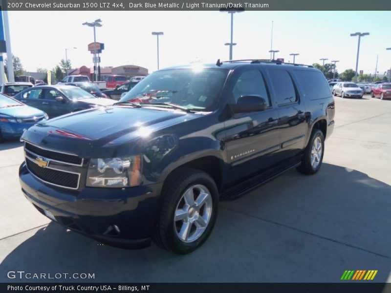 Dark Blue Metallic / Light Titanium/Dark Titanium 2007 Chevrolet Suburban 1500 LTZ 4x4