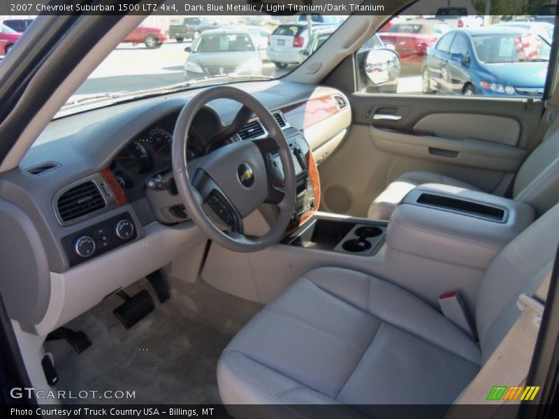 Dark Blue Metallic / Light Titanium/Dark Titanium 2007 Chevrolet Suburban 1500 LTZ 4x4