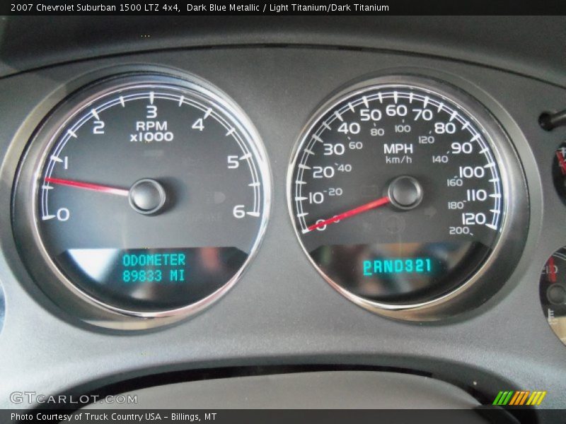 Dark Blue Metallic / Light Titanium/Dark Titanium 2007 Chevrolet Suburban 1500 LTZ 4x4