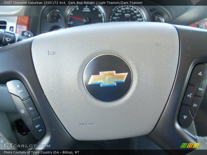 Dark Blue Metallic / Light Titanium/Dark Titanium 2007 Chevrolet Suburban 1500 LTZ 4x4