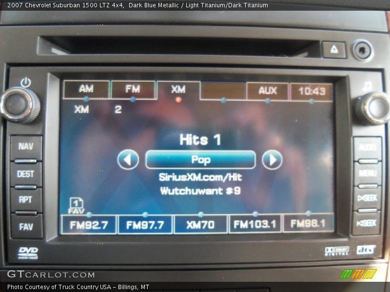 Dark Blue Metallic / Light Titanium/Dark Titanium 2007 Chevrolet Suburban 1500 LTZ 4x4