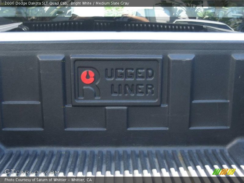 Bright White / Medium Slate Gray 2006 Dodge Dakota SLT Quad Cab