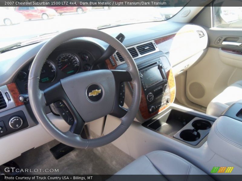 Dark Blue Metallic / Light Titanium/Dark Titanium 2007 Chevrolet Suburban 1500 LTZ 4x4