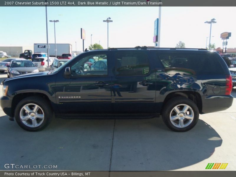 Dark Blue Metallic / Light Titanium/Dark Titanium 2007 Chevrolet Suburban 1500 LTZ 4x4
