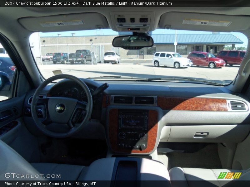 Dark Blue Metallic / Light Titanium/Dark Titanium 2007 Chevrolet Suburban 1500 LTZ 4x4