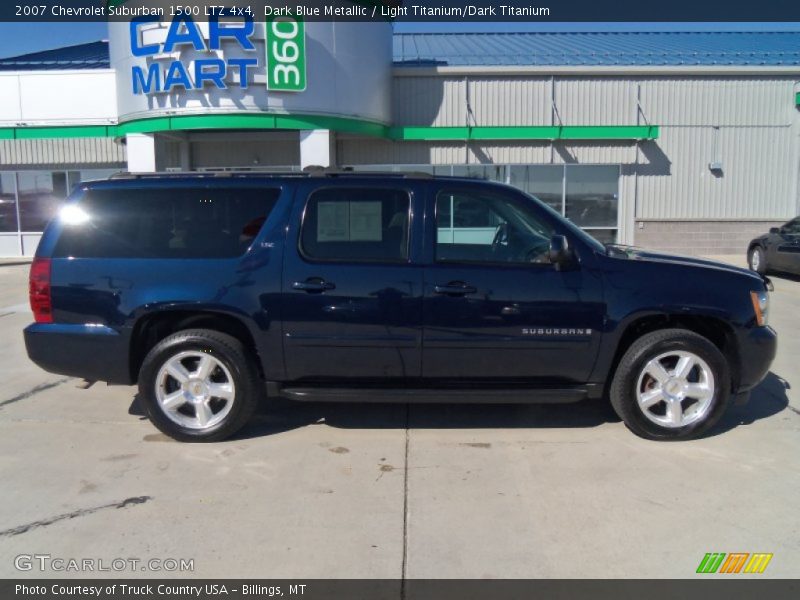 Dark Blue Metallic / Light Titanium/Dark Titanium 2007 Chevrolet Suburban 1500 LTZ 4x4