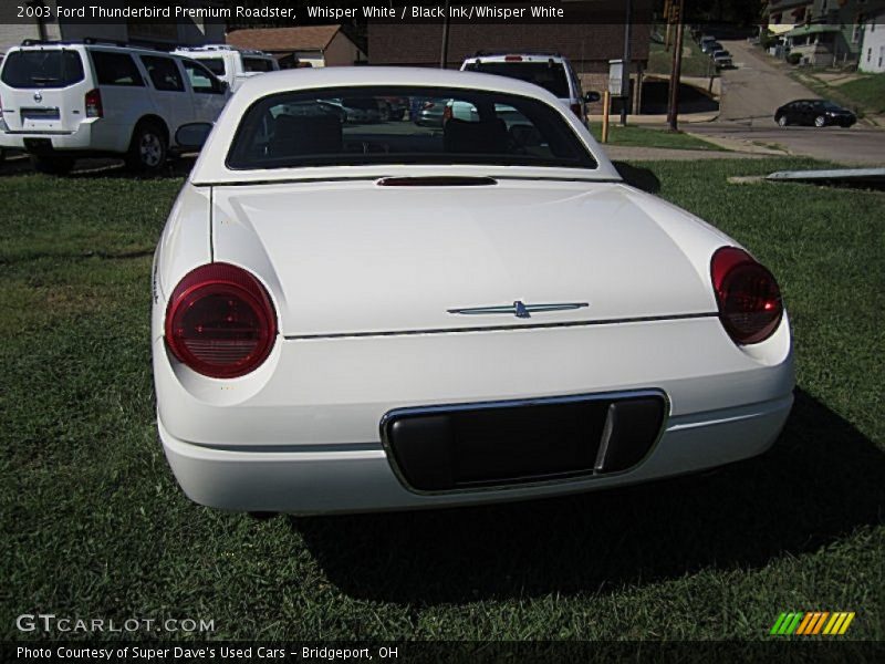 Whisper White / Black Ink/Whisper White 2003 Ford Thunderbird Premium Roadster