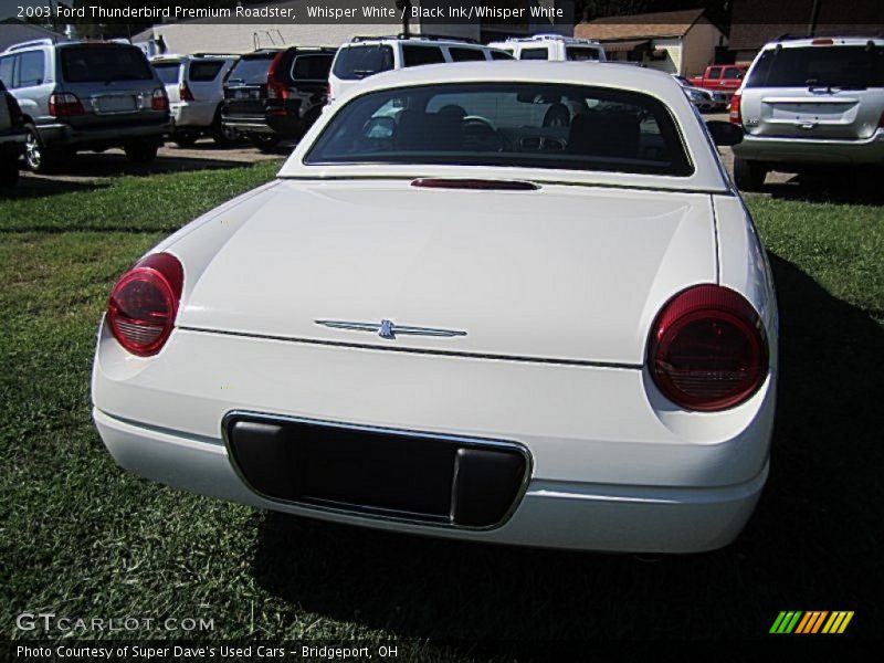 Whisper White / Black Ink/Whisper White 2003 Ford Thunderbird Premium Roadster