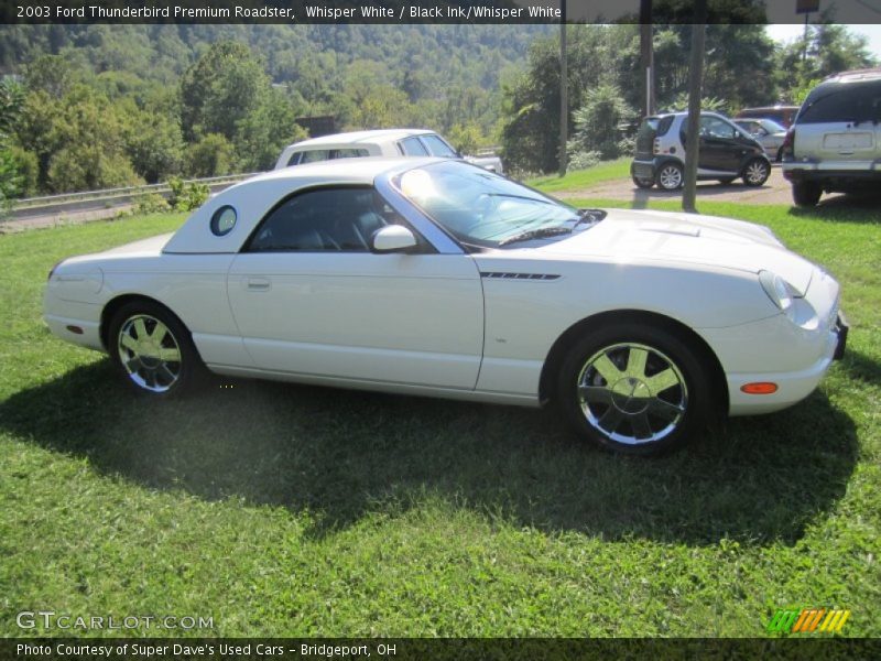 Whisper White / Black Ink/Whisper White 2003 Ford Thunderbird Premium Roadster