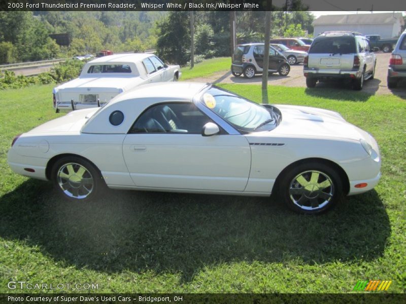 Whisper White / Black Ink/Whisper White 2003 Ford Thunderbird Premium Roadster