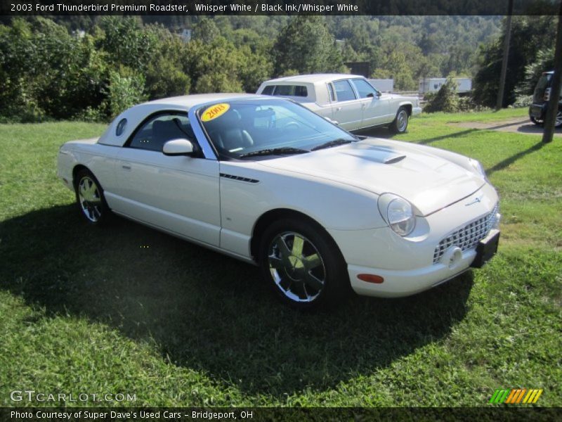 Whisper White / Black Ink/Whisper White 2003 Ford Thunderbird Premium Roadster