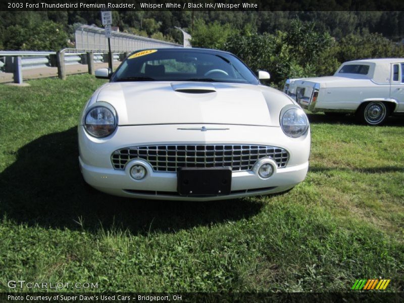 Whisper White / Black Ink/Whisper White 2003 Ford Thunderbird Premium Roadster
