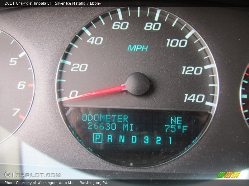 Silver Ice Metallic / Ebony 2011 Chevrolet Impala LT