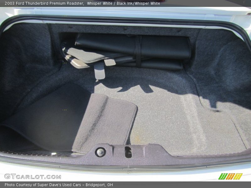  2003 Thunderbird Premium Roadster Trunk