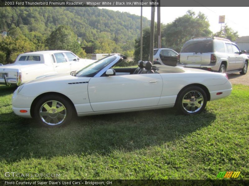 Whisper White / Black Ink/Whisper White 2003 Ford Thunderbird Premium Roadster