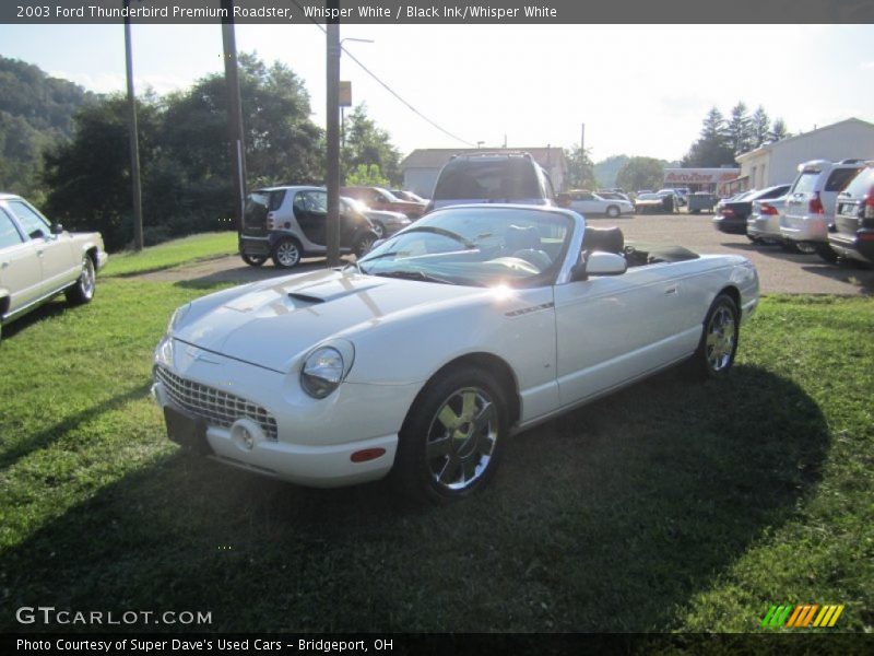 Whisper White / Black Ink/Whisper White 2003 Ford Thunderbird Premium Roadster