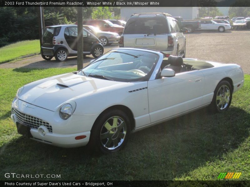 Whisper White / Black Ink/Whisper White 2003 Ford Thunderbird Premium Roadster