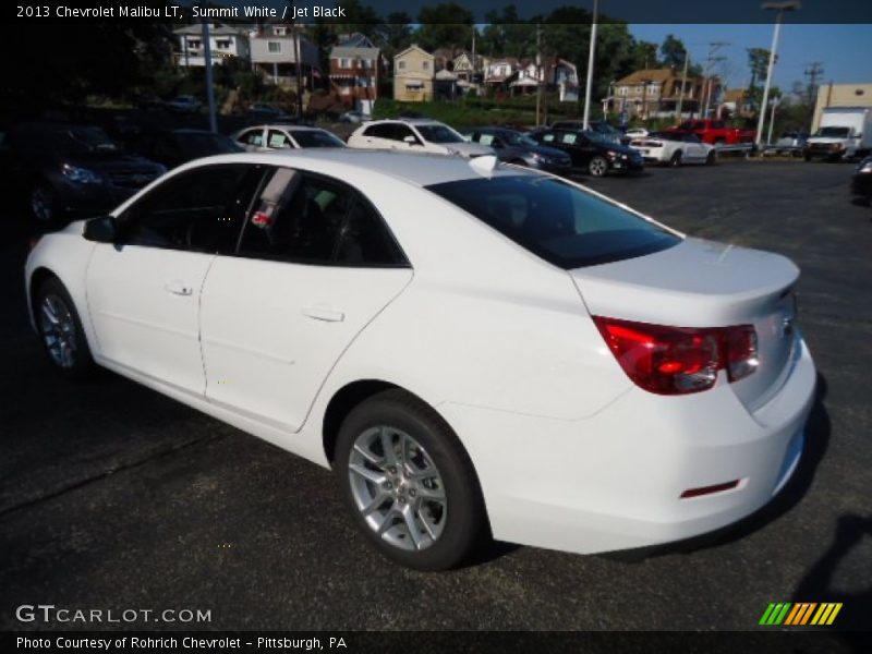 Summit White / Jet Black 2013 Chevrolet Malibu LT