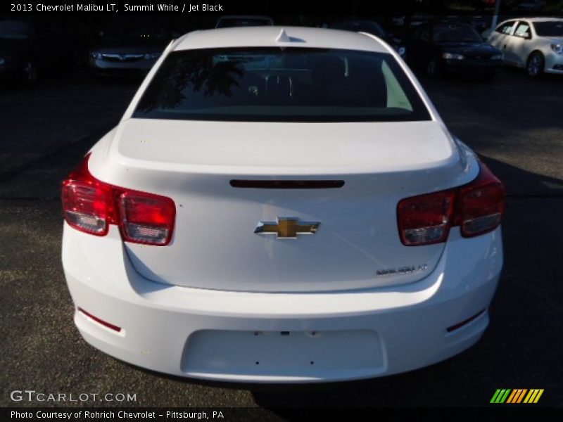 Summit White / Jet Black 2013 Chevrolet Malibu LT
