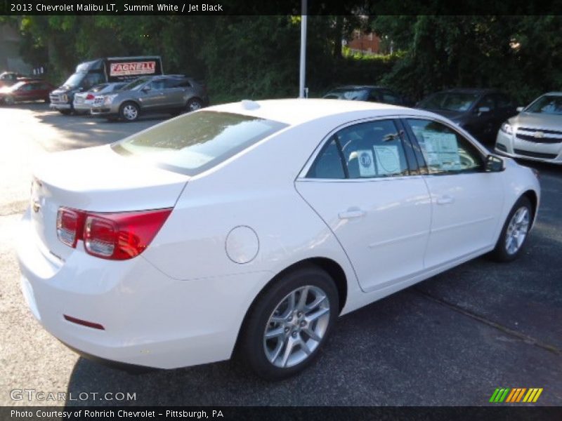 Summit White / Jet Black 2013 Chevrolet Malibu LT