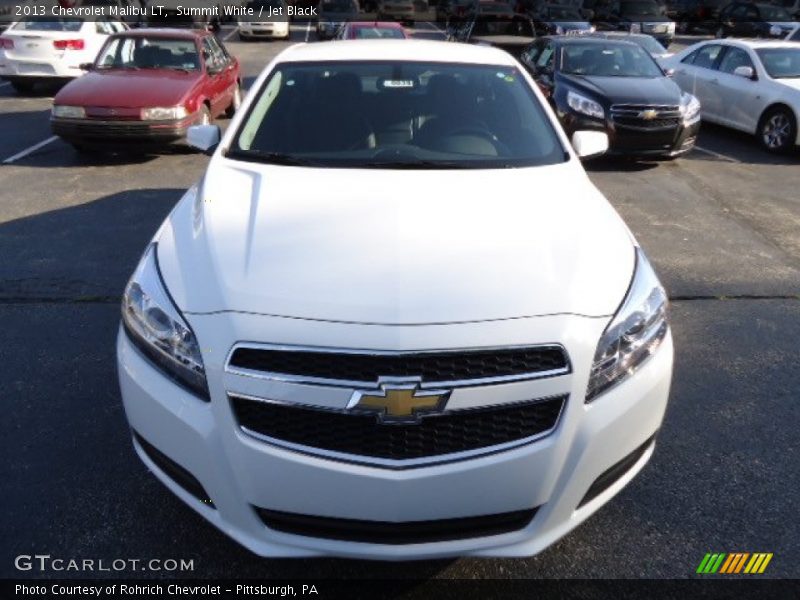 Summit White / Jet Black 2013 Chevrolet Malibu LT