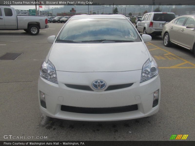 Blizzard White Pearl / Misty Gray 2011 Toyota Prius Hybrid III