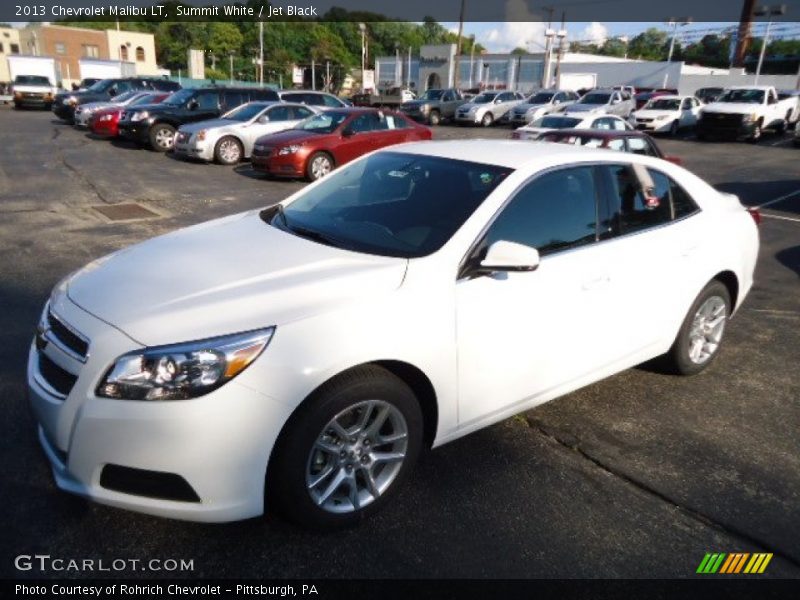 Summit White / Jet Black 2013 Chevrolet Malibu LT