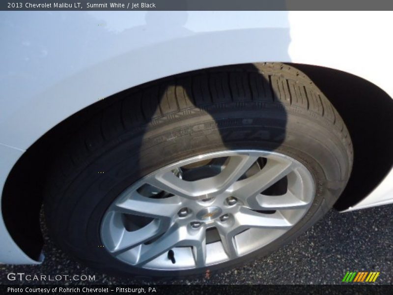 Summit White / Jet Black 2013 Chevrolet Malibu LT