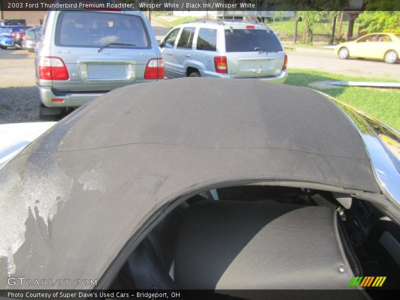Whisper White / Black Ink/Whisper White 2003 Ford Thunderbird Premium Roadster
