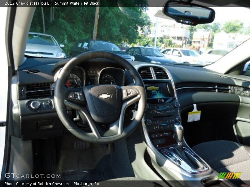 Summit White / Jet Black 2013 Chevrolet Malibu LT