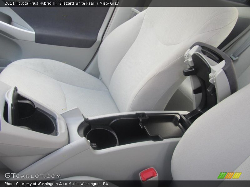Blizzard White Pearl / Misty Gray 2011 Toyota Prius Hybrid III