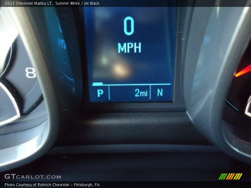 Summit White / Jet Black 2013 Chevrolet Malibu LT