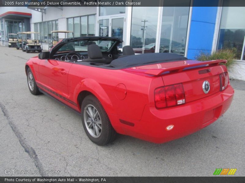 Redfire Metallic / Dark Charcoal 2005 Ford Mustang V6 Deluxe Convertible