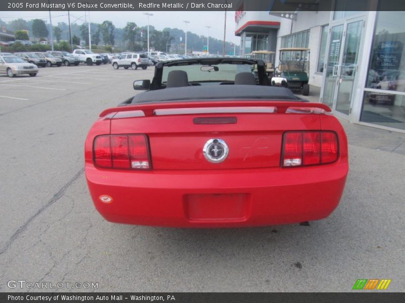 Redfire Metallic / Dark Charcoal 2005 Ford Mustang V6 Deluxe Convertible
